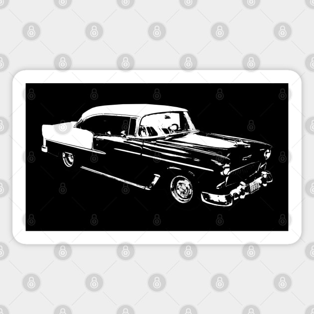 1955 Chevy Belair Sticker by GrizzlyVisionStudio